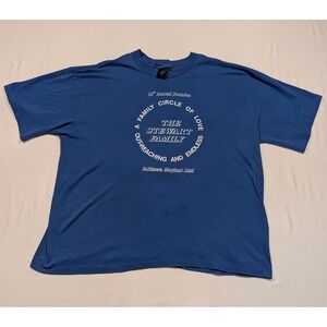 Vintage 1995 The Stewart Family Reunion T-Shirt Blue XL Baltimore Maryland 90s